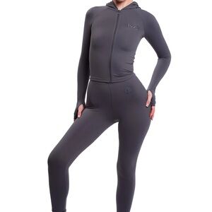 ***SOLD** Body by Raven Tracy Charcoal Hoodie and Legging Set